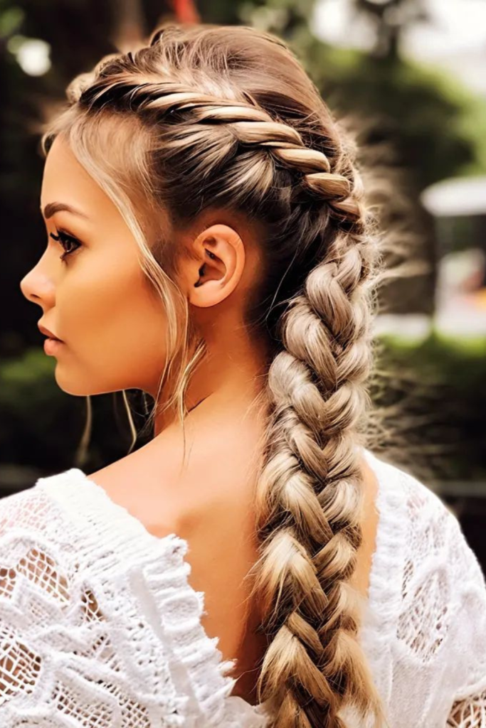 Classic Three-Strand Braid Hairstyle