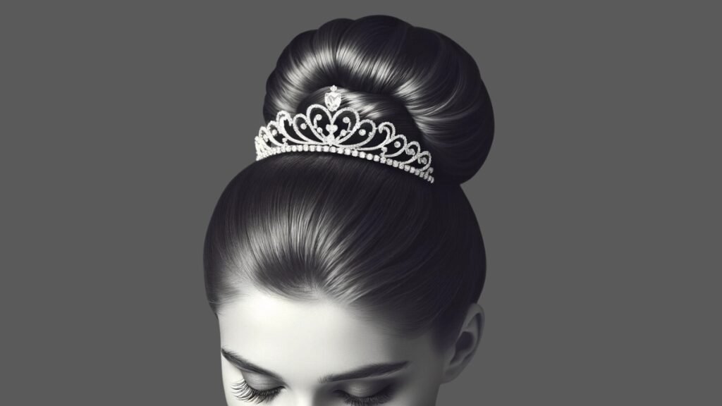 Classic Updo with Tiara Hairstyle