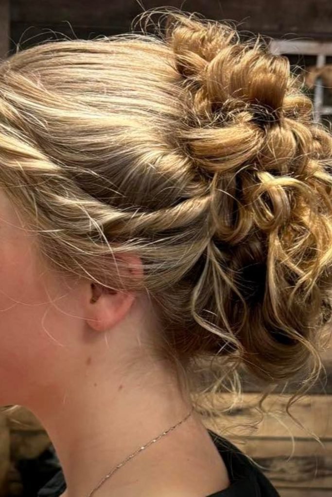 Classic Messy Bun Hairstyle