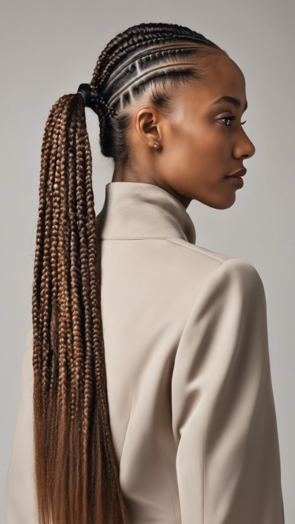 Classic Straight Back Cornrows