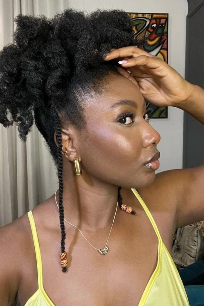 Defined Twist-Out with Beaded Accents