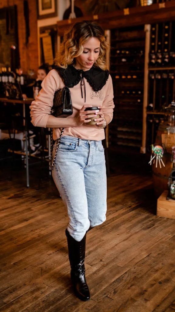 Denim Jeans and Western Boots