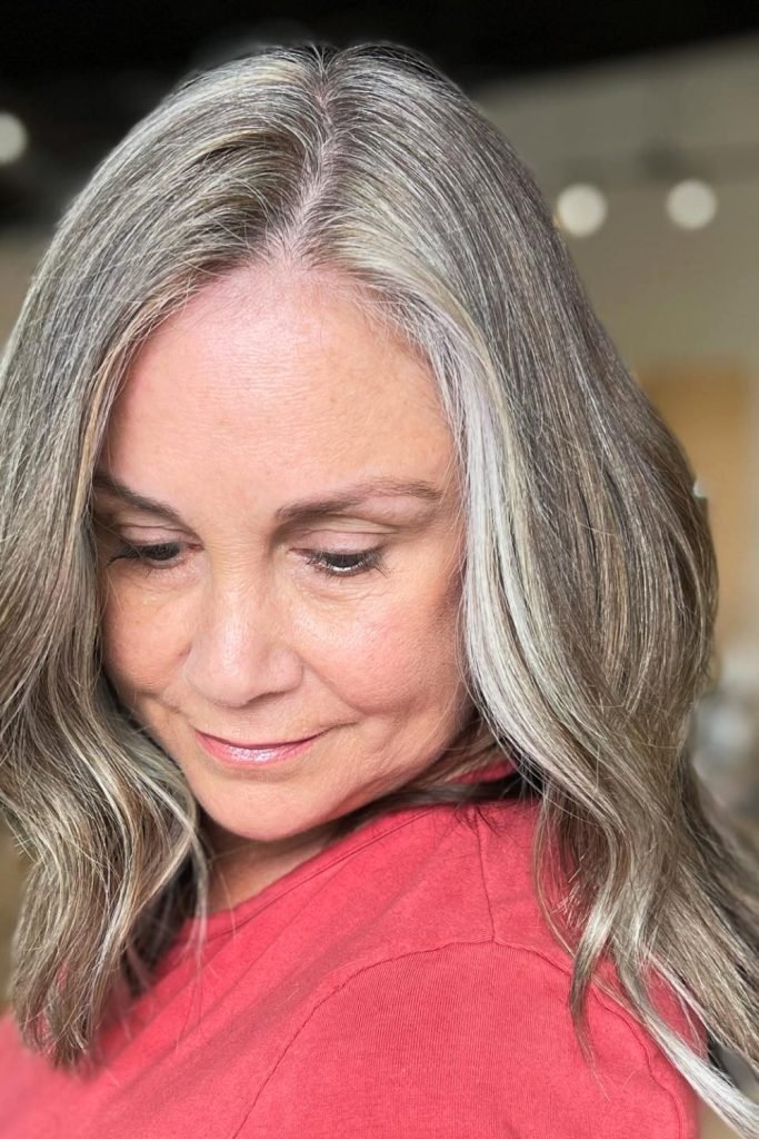 1. Subtle Silver Streams for a Natural Glow