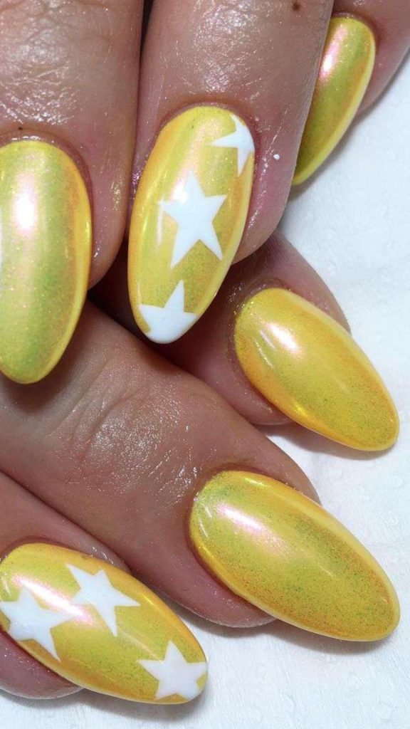 Subtle Sunshine Nail Design