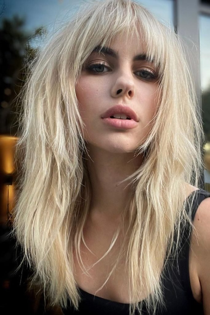 Voluminous Layered Shag Hairstyle