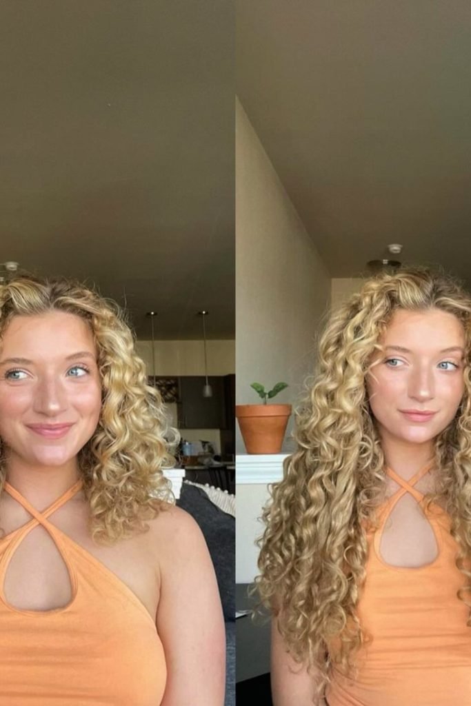 Blonde Beach Waves Transformation