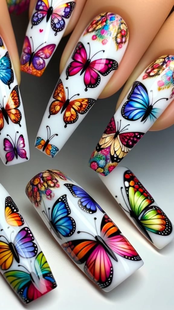 Butterfly Wings Nail Art