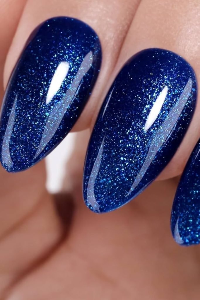 Glittery Midnight Blue Dress