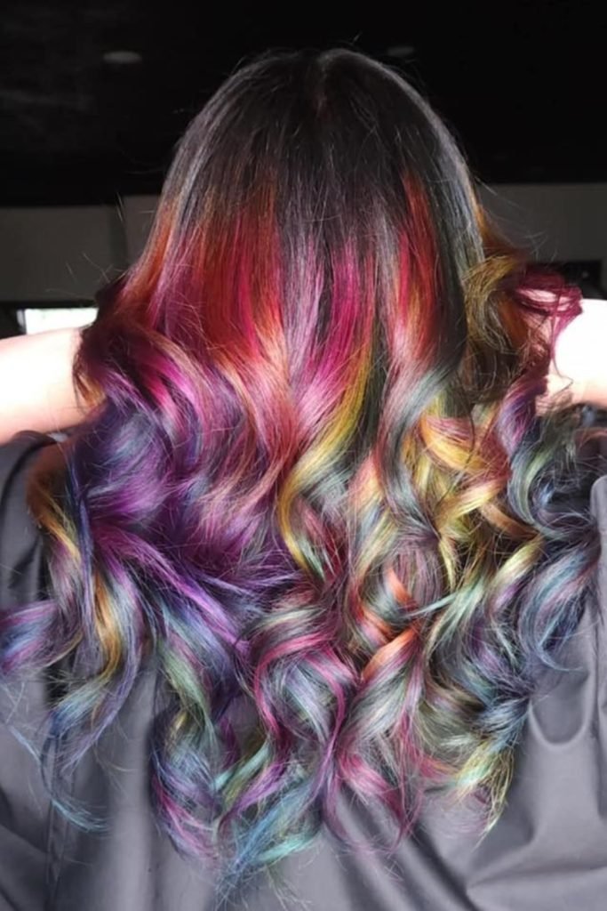 Oil Slick Hair Style