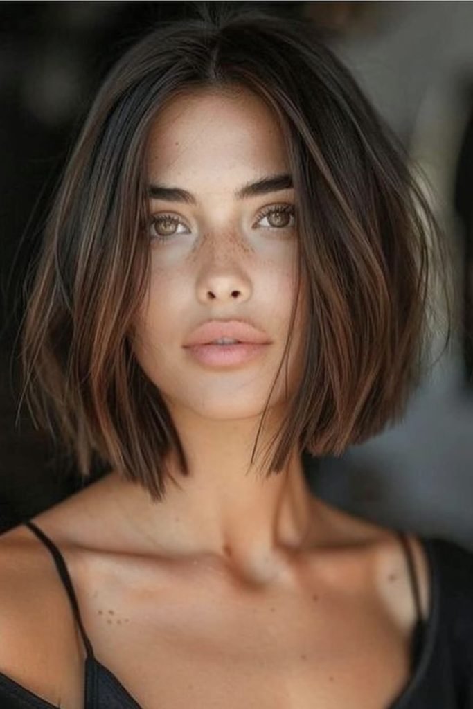 Soft Tousled Bob with Subtle Layers