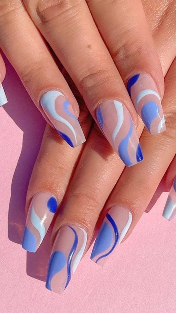 Swirls Nail Art Design