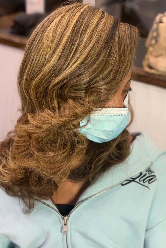 Autumn Cinnamon Swirls Hair Color