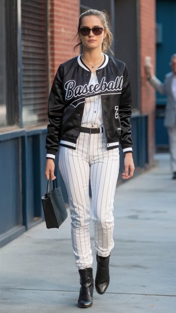 Celebrity-Inspired Black and White Outfit