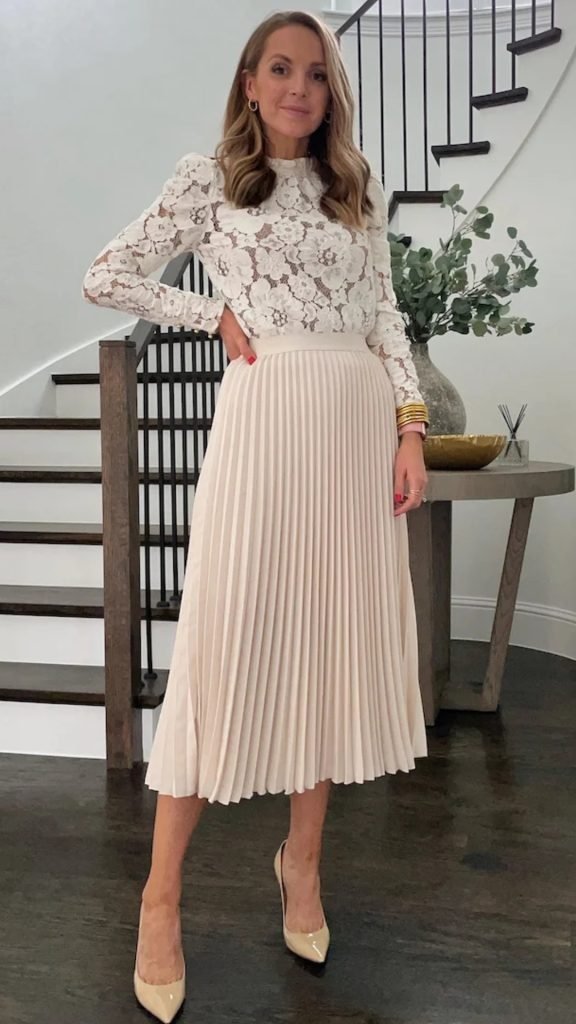 Pleated Skirt Dress