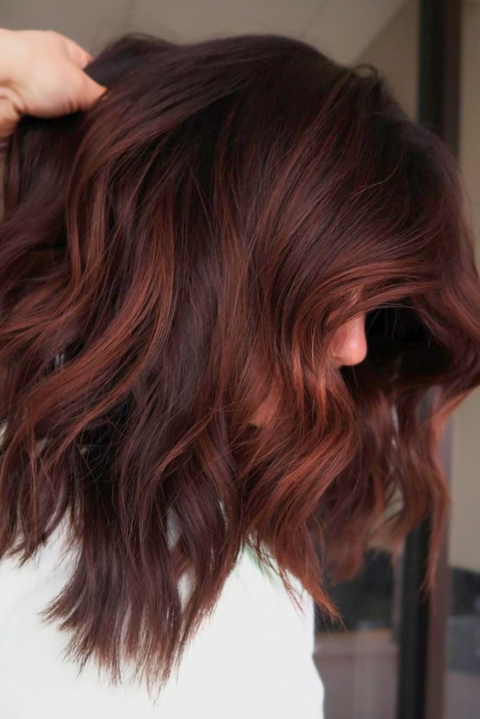 Rich Mahogany Waves