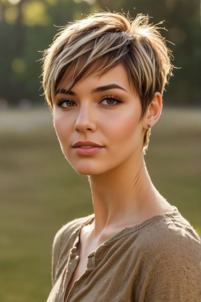 Volumized Pixie Cut