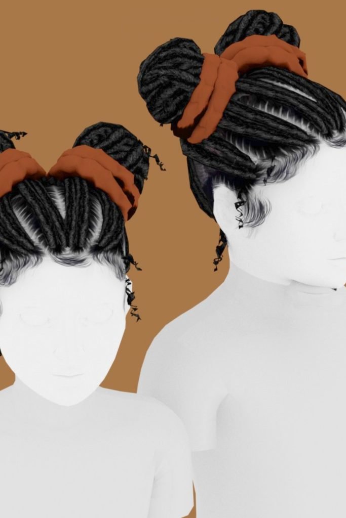Chunky Locs with Headbands
