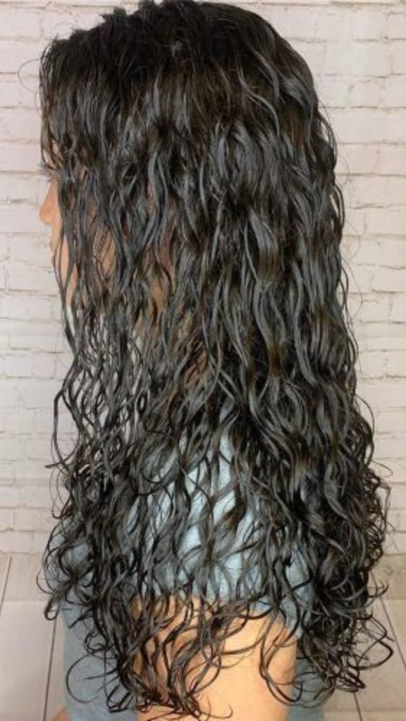Curly and Wavy Perm on Thin Hair