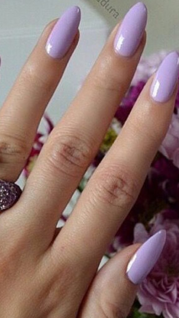 Pastel Lavender Nails