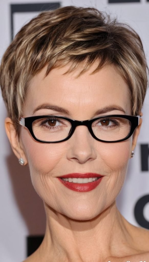 Pixie Cut with Soft Bangs