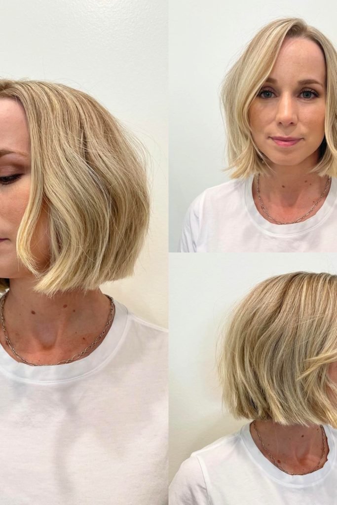 Tousled Layered Bob Hairstyle