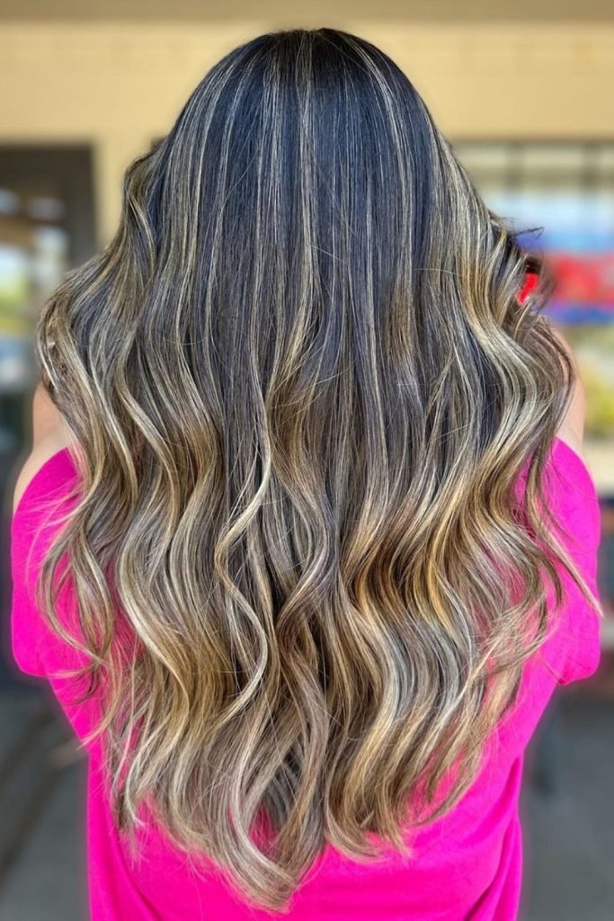 Champagne Caramel Hair Color