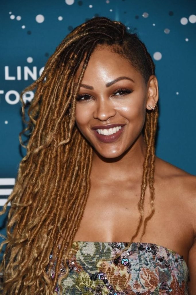 Elegant Side-Swept Locs