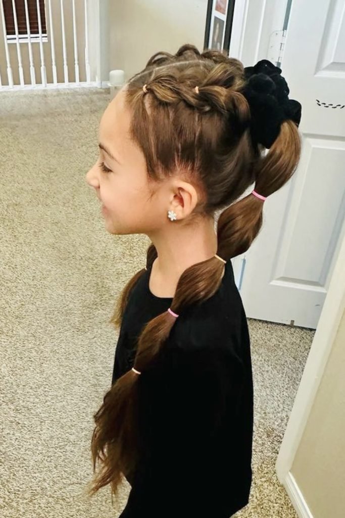 Braided Pigtails with a Fluffy Twist