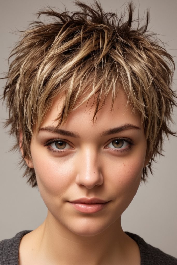 Short Shaggy Pixie Haircut