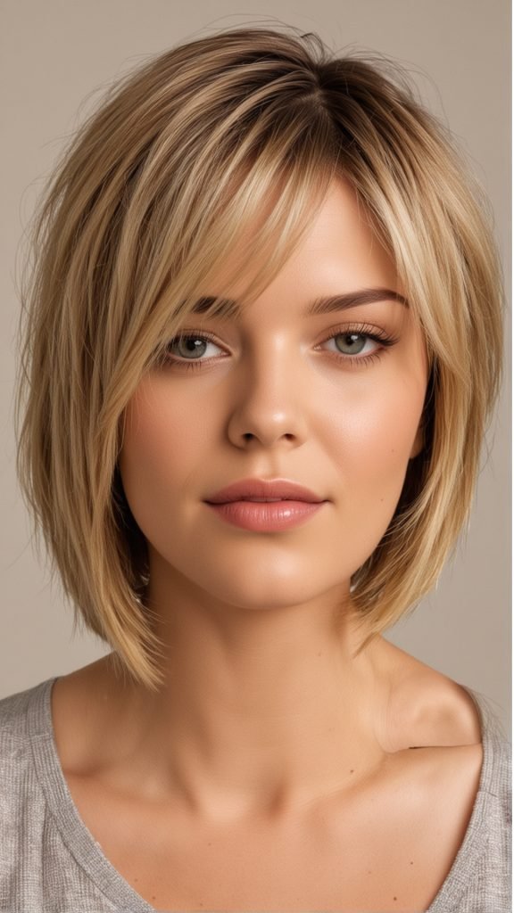 13. Side-Parted Bob