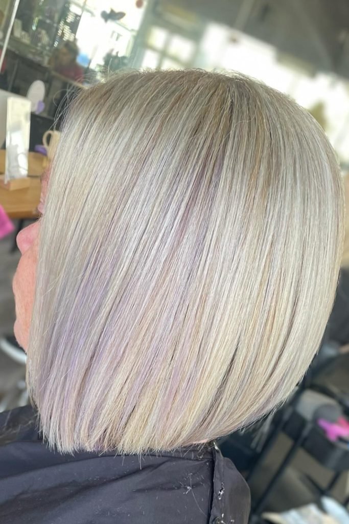 13. Silver Blonde Hair Color