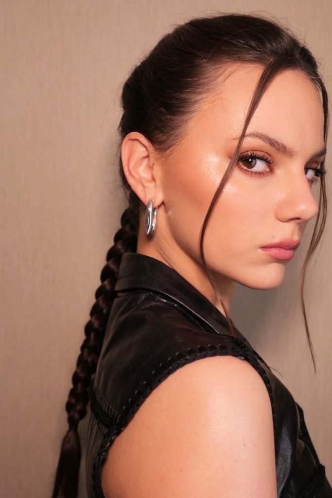 Sleek French Braid Hairstyle