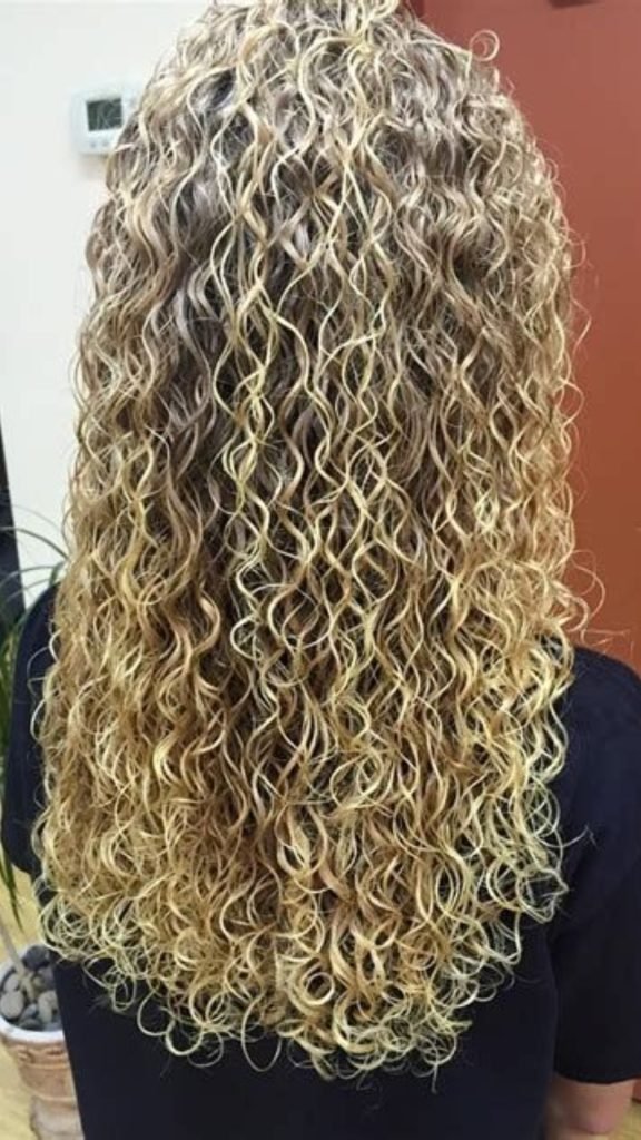 Tight Spirals on Long Hair