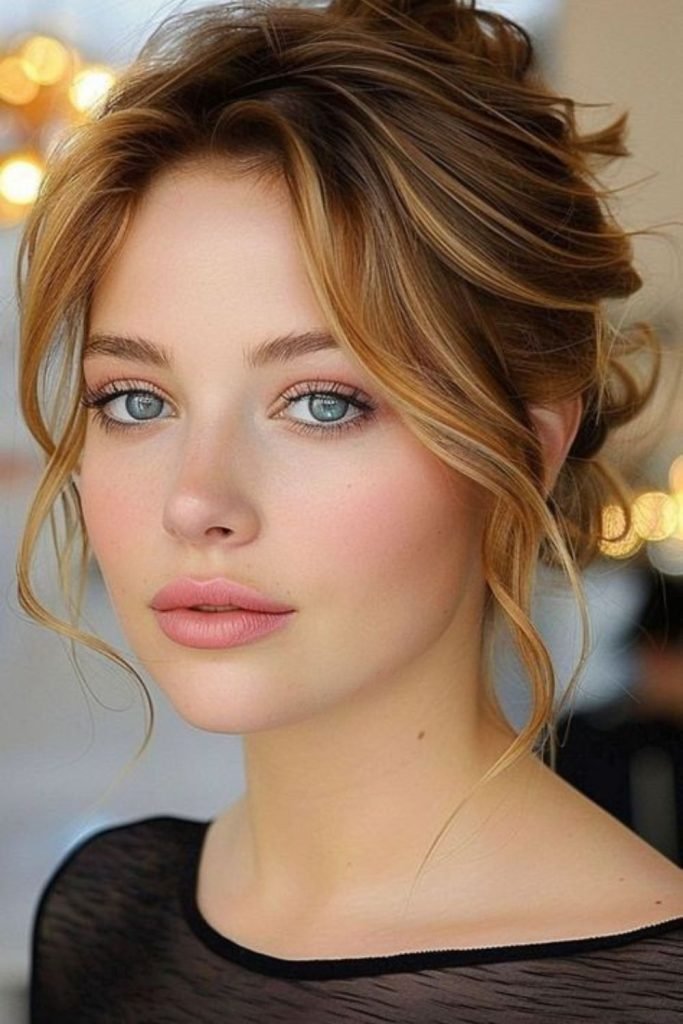 Toffee-Twisted Bun Hairstyle