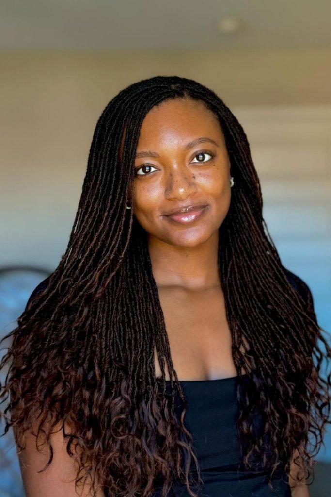 Curly End Locs Hairstyle