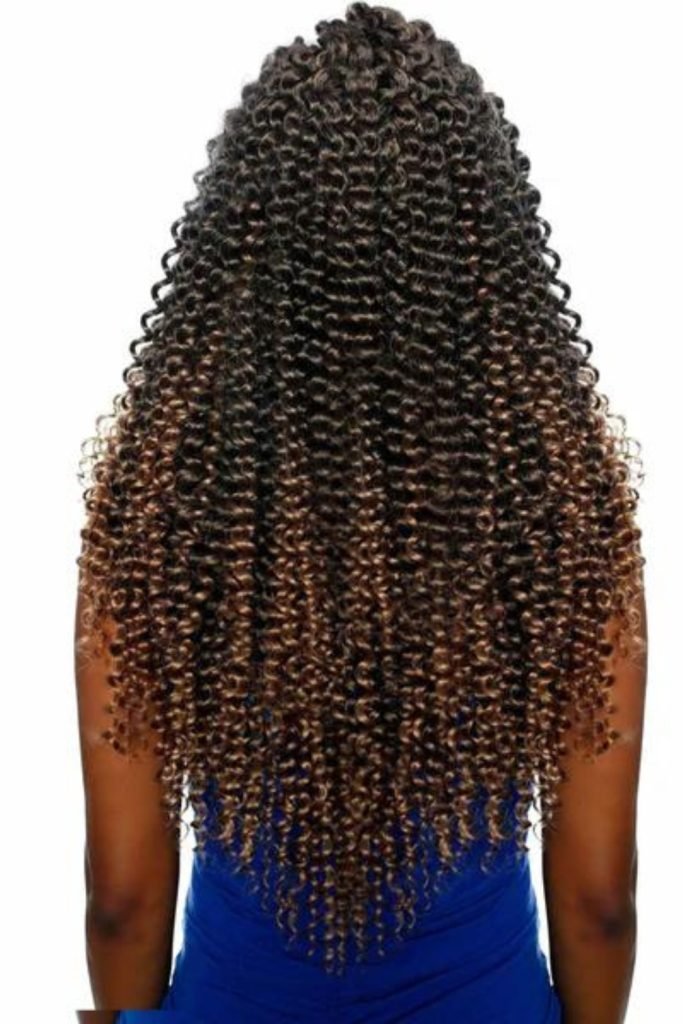 Caribbean Curl with Golden Ombre