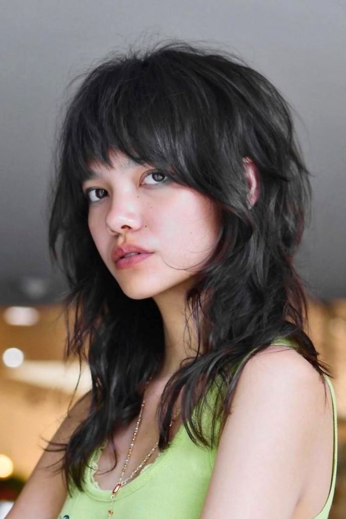 Enigmatic Edge Wolf Cut Hairstyle