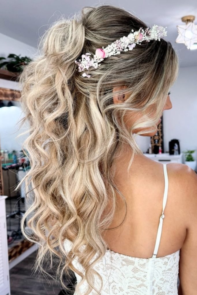 Floral Princess Waves Hairstyle
