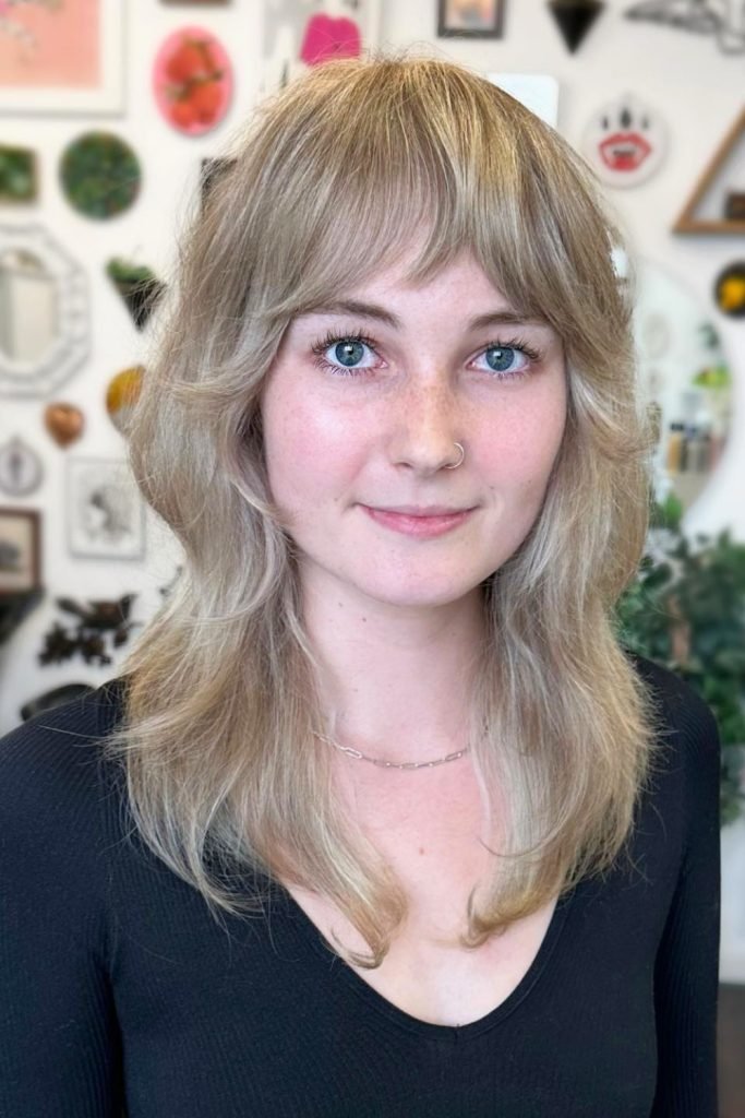 Soft Fringe Shag Haircut