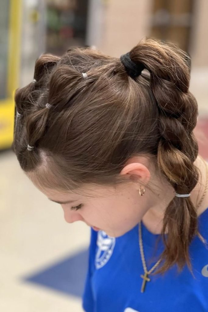 Spiral Twists & Ponytail Elegance Hairstyle