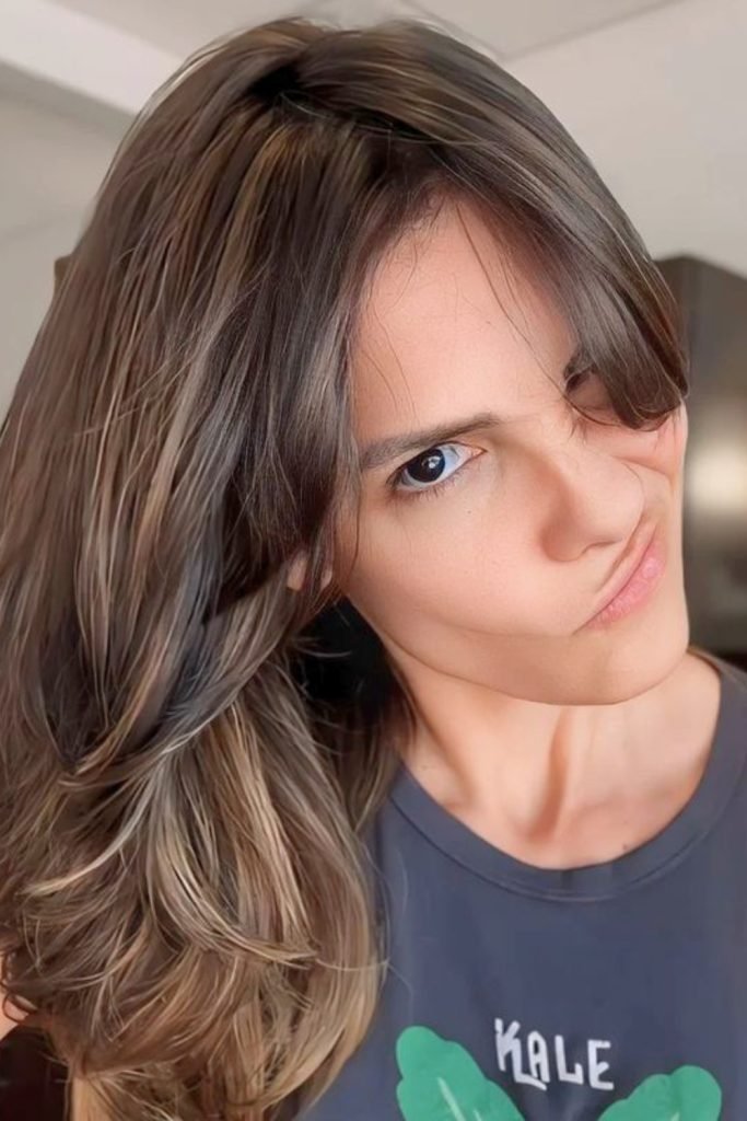 Sunset Balayage Waves Hairstyle