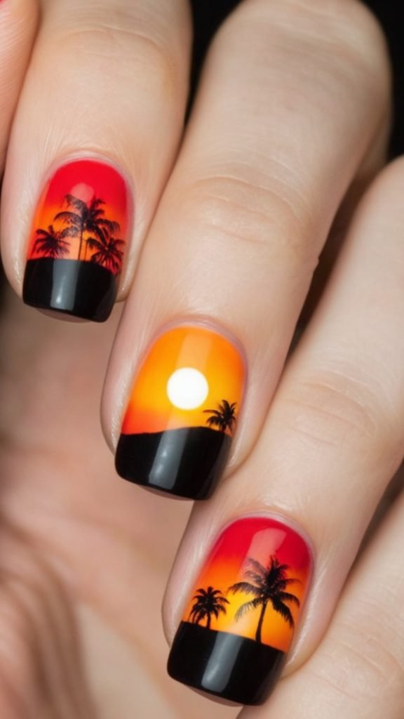 14. Sunset Silhouette