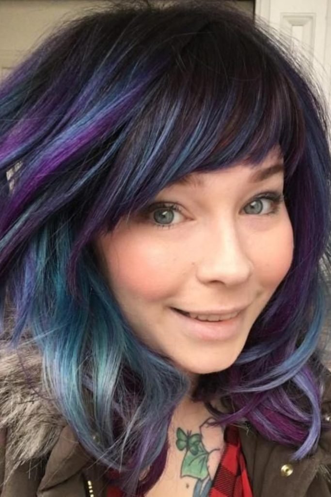 Zebra Side Swept Bangs