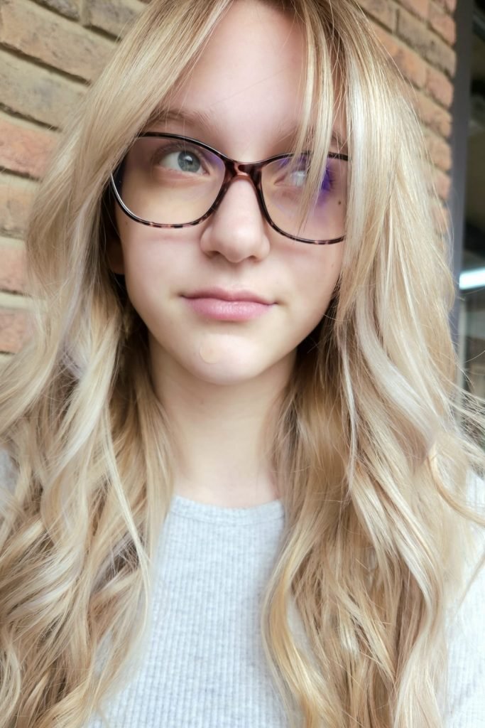15. Curtain Bangs with a Balayage
