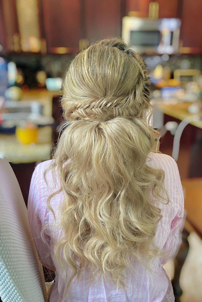 Fishtail with Low Ponytail Hairstyle