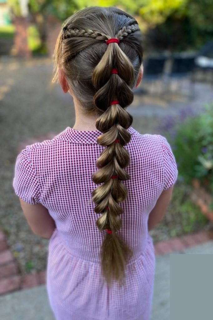 15. Ladder Braid Ponytail Hairstyle
