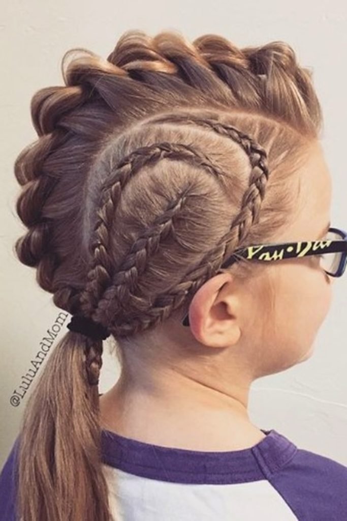 15. Mohawk Braided Elegance Hairstyle