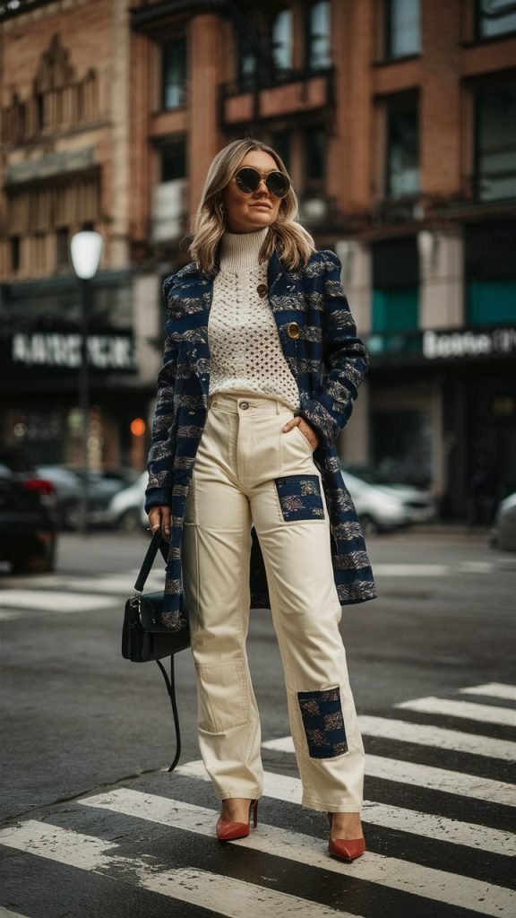 15. Patch-Designed Pants
