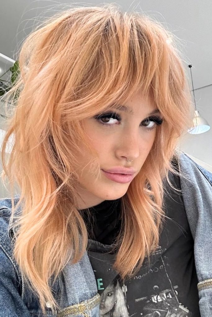Peachy Shag Delight Hairstyle