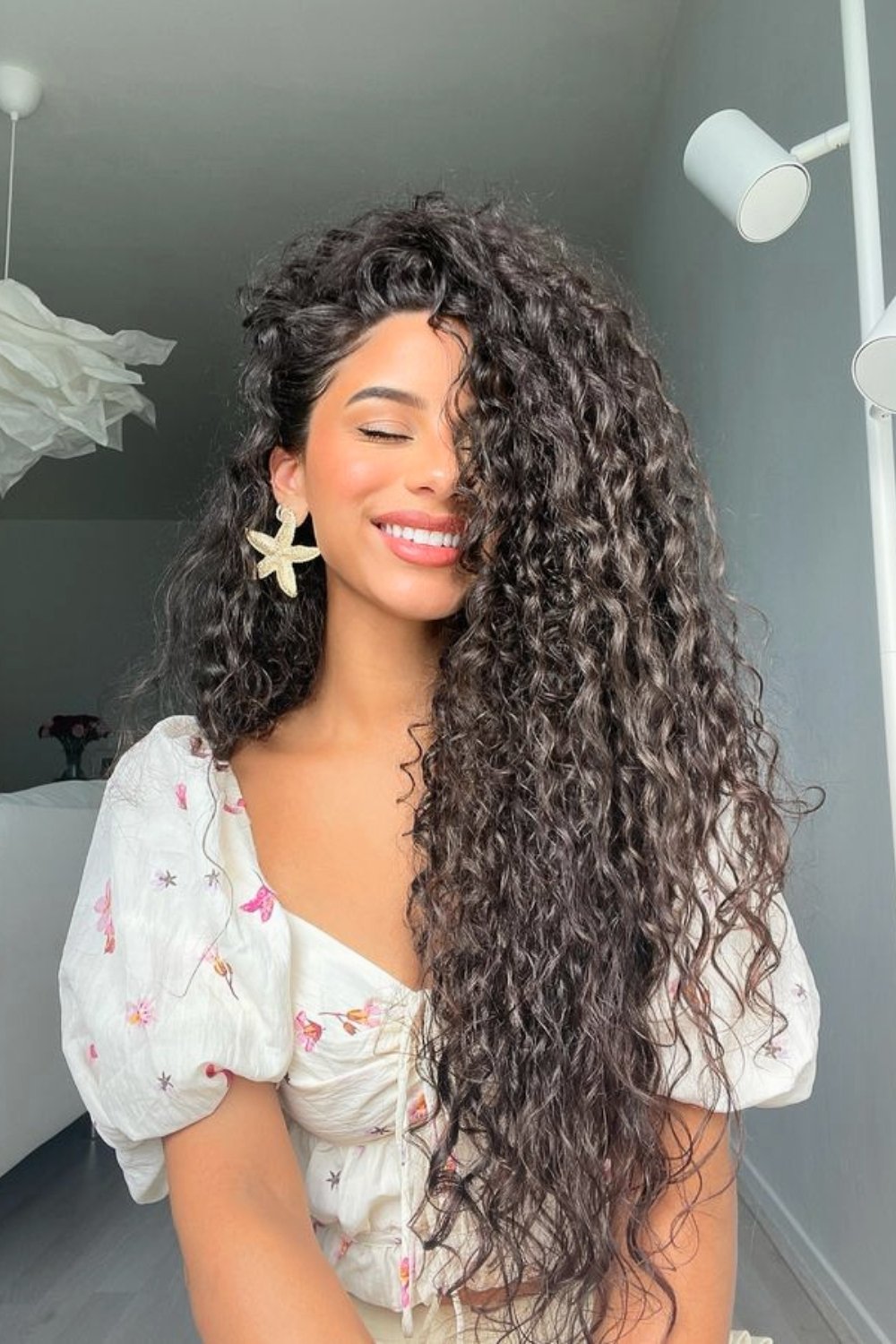 Side-Swept French Curls with Volume